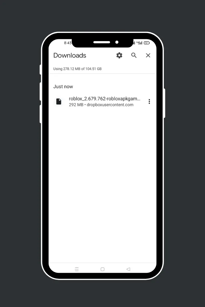 How to download roblox APK - step 2